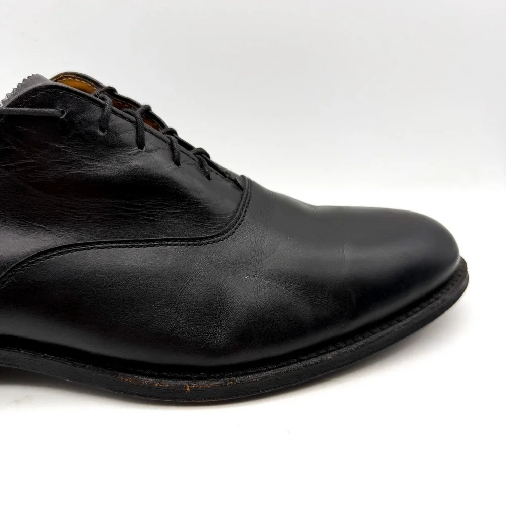 Alden 932 Plain Toe Bal Oxford Mens Size 11 B/D Black Leather Dress Shoes